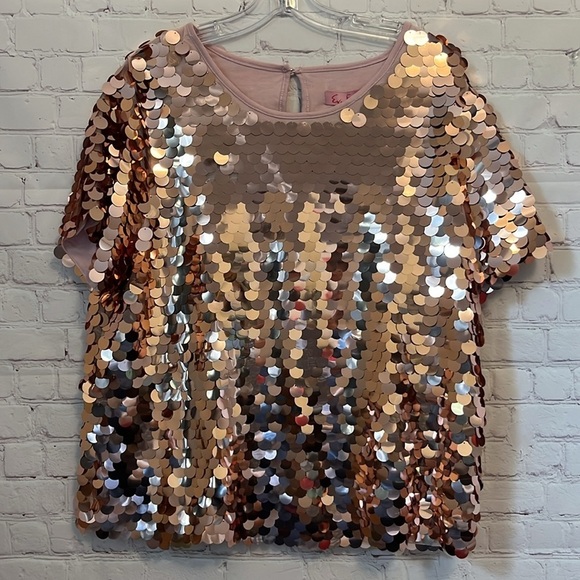 Eva Franco for Anthropologie Oversized Sequin Top - Picture 3 of 16